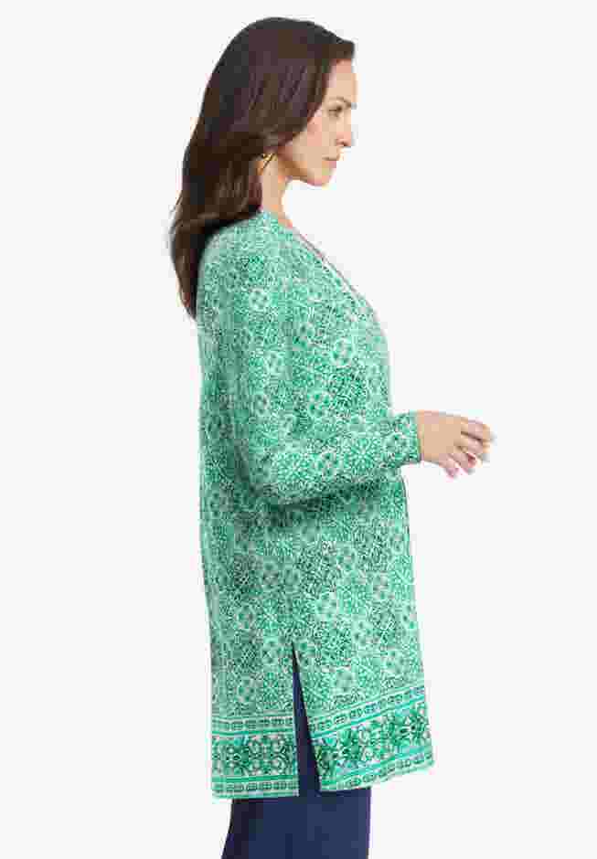 Everyday Stretch Knit Open Front Cardigan image number 1