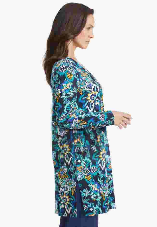 Everyday Stretch Knit Open Front Cardigan image number 1