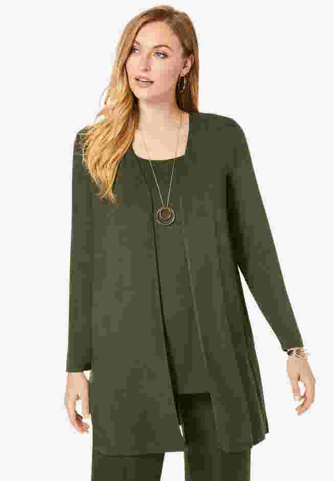 Everyday Stretch Knit Open Front Cardigan image number 0