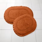Oval Ruffle Bath Rug image number null