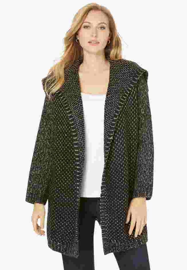 Marled Open Cardigan image number 0