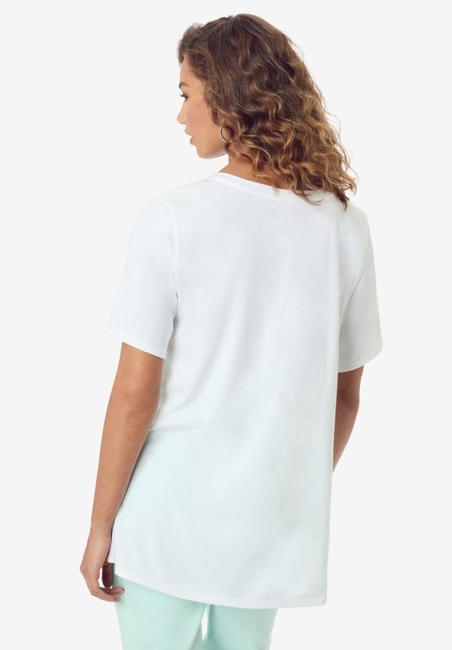 Plus Size Ultimate Short Sleeve Swing Tee image number 3