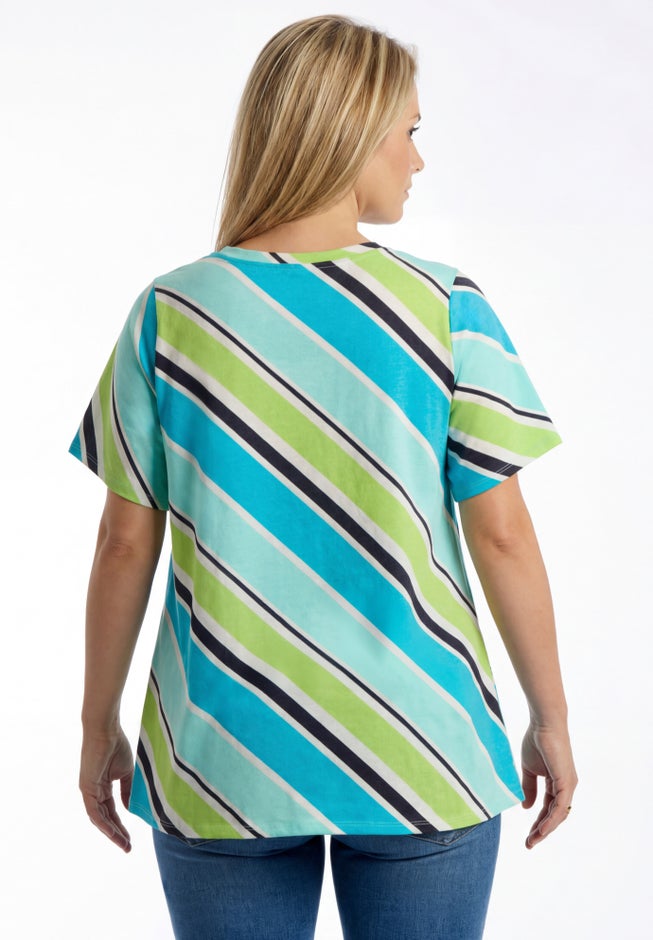 Plus Size Ultimate Short Sleeve Swing Tee image number 1