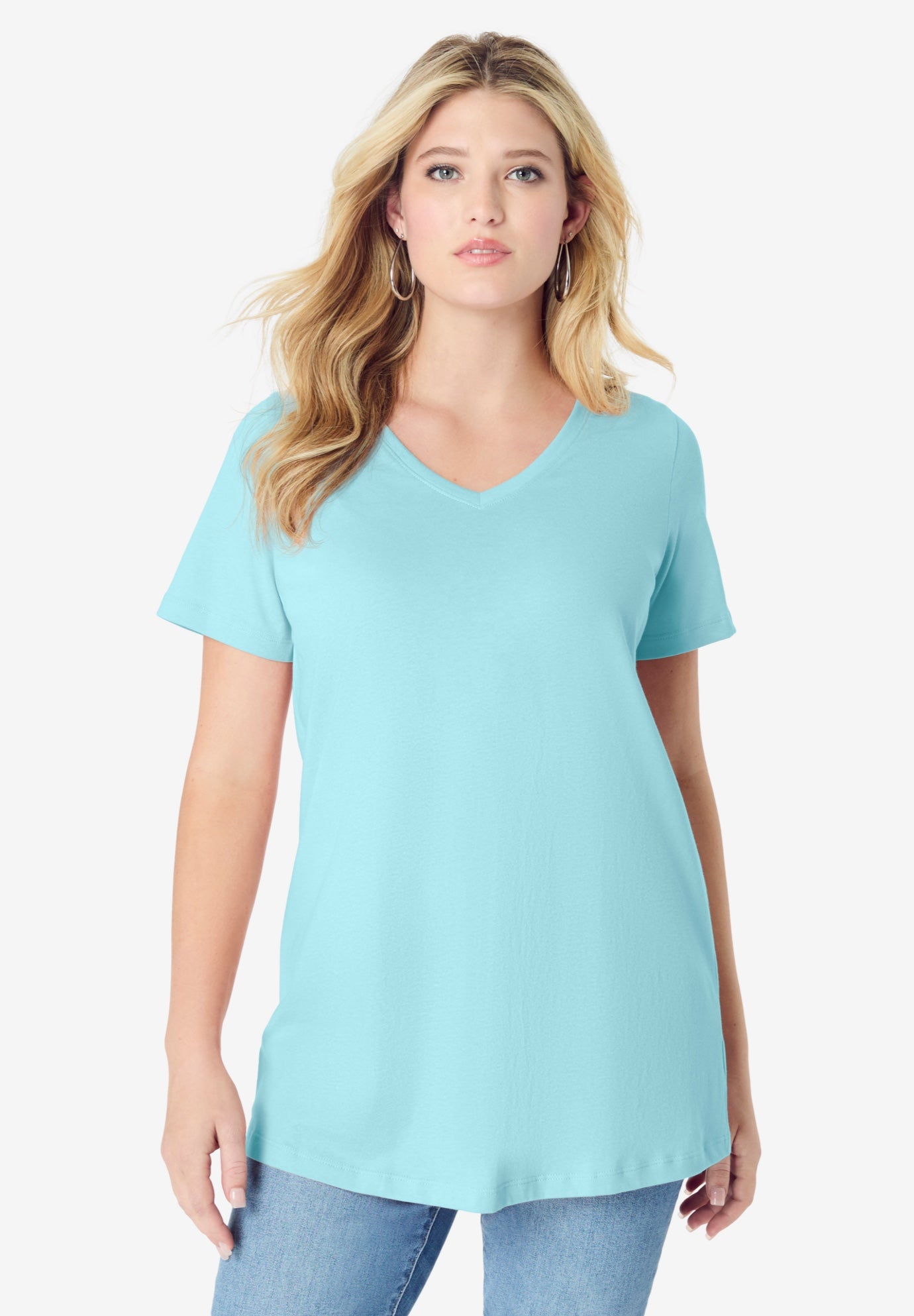 Plus Size Ultimate Short Sleeve Swing Tee image number 0