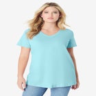 Plus Size Ultimate Short Sleeve Swing Tee image number 0