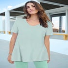 Plus Size Ultimate Short Sleeve Swing Tee image number 0