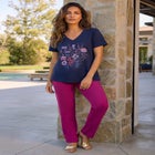 Plus Size Ultimate Short Sleeve Swing Tee image number 0