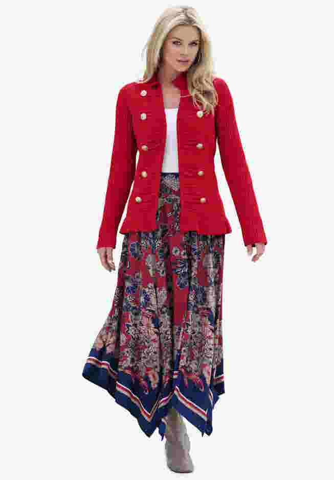 Military Cardigan Sweater image number 3