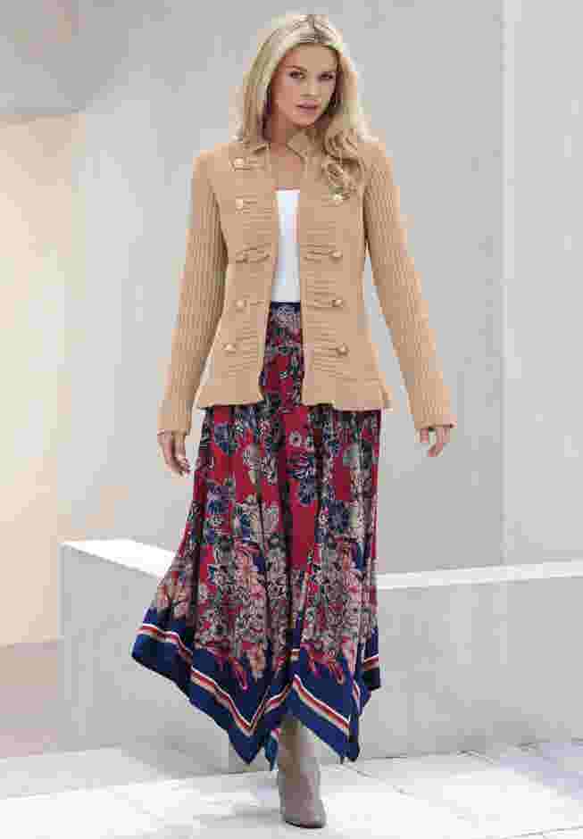 Military Cardigan Sweater image number 4