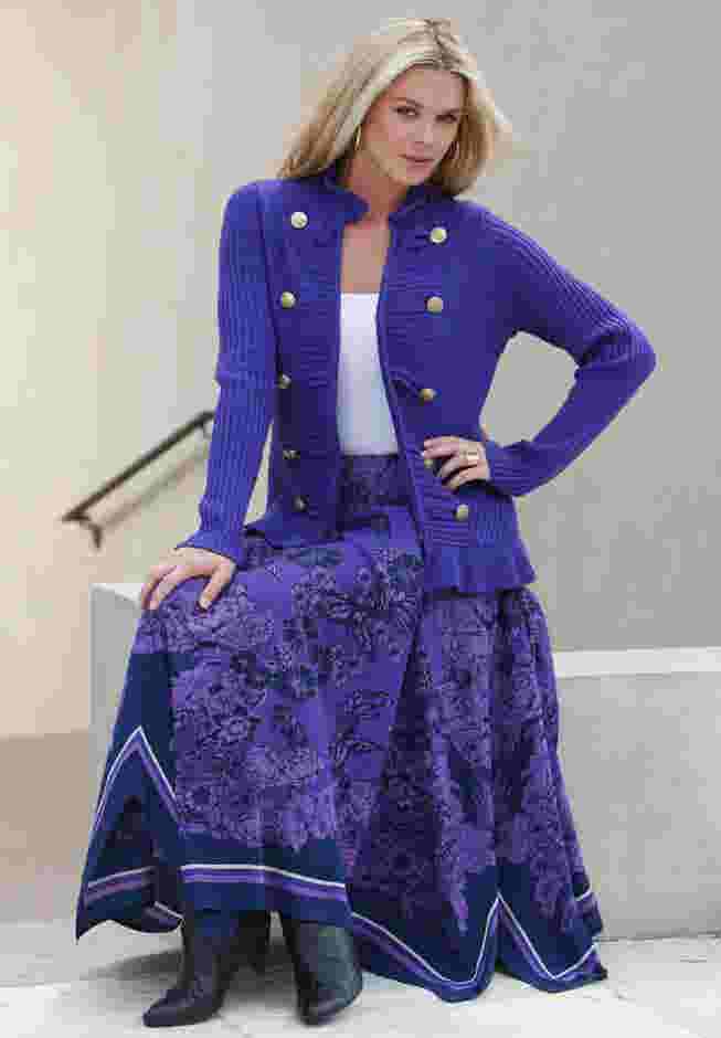 Military Cardigan Sweater image number 5