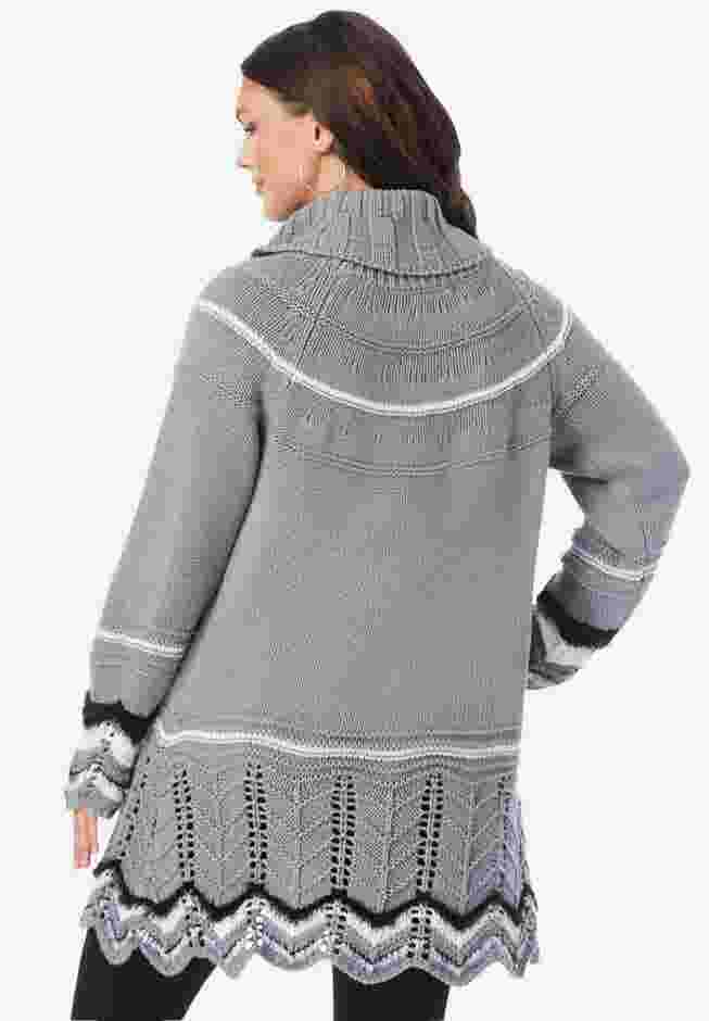 Chevron Border Sweater image number 1