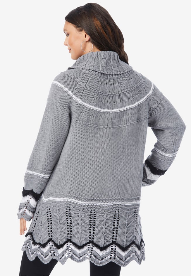 Chevron Border Sweater image number 3