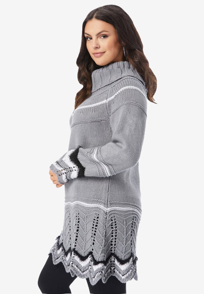 Chevron Border Sweater image number 4