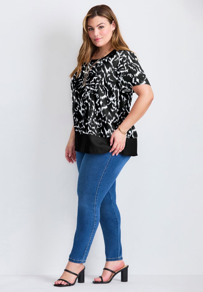 Color Block Hem Top image number 2