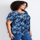 Keyhole Dolman Sleeve Blouse image number 2