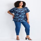 Keyhole Dolman Sleeve Blouse image number 0