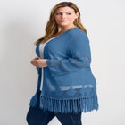 Pointelle Fringe Cardigan image number 2