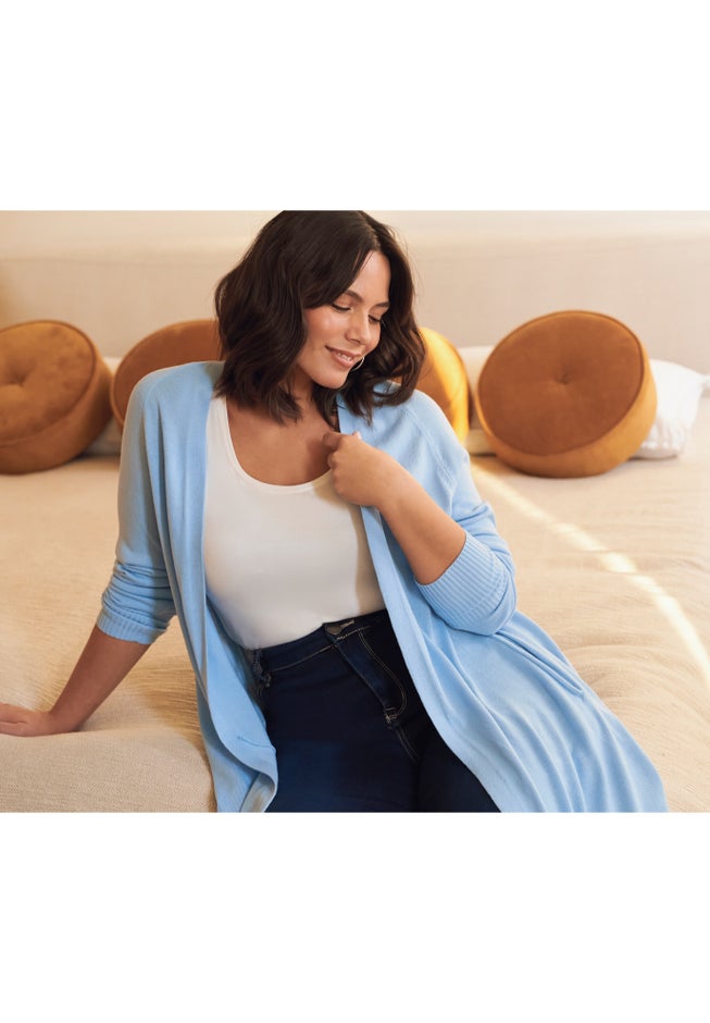 Raglan Sleeve Duster Cardigan image number 3