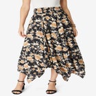Plus Size Handkerchief Hem Skirt image number null