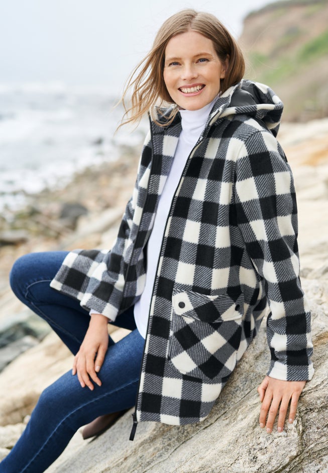 Hooded Fleece Coat image number 2