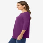 Perfect Three-Quarter Sleeve Boatneck Tee image number 2