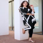 Printed Side Stripe Legging Set image number null