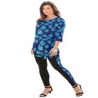 Printed Side Stripe Legging Set image number null