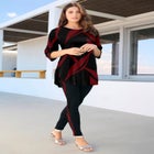 Printed Side Stripe Legging Set image number null