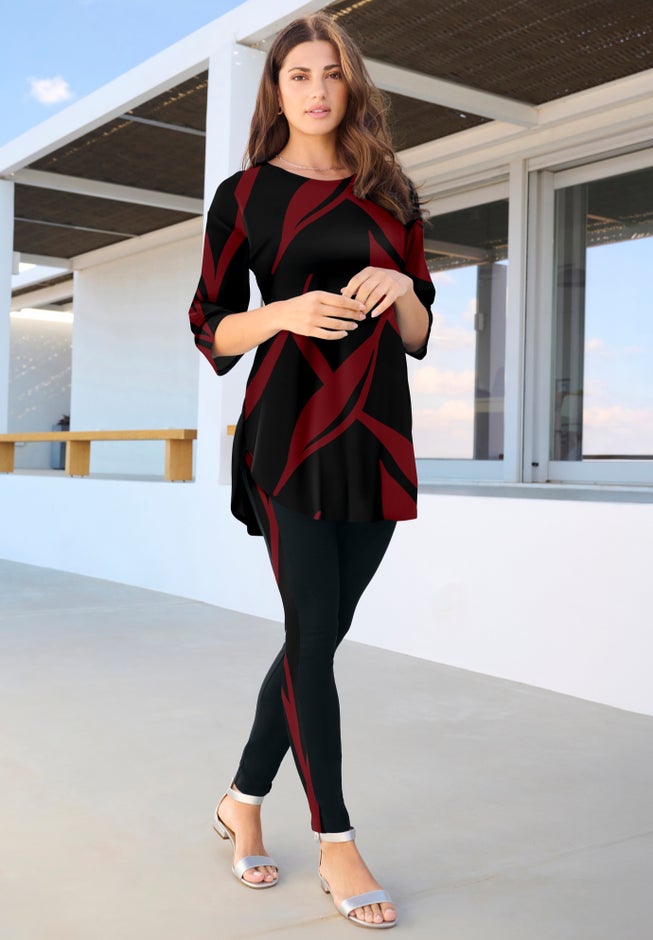 Printed Side Stripe Legging Set image number 1