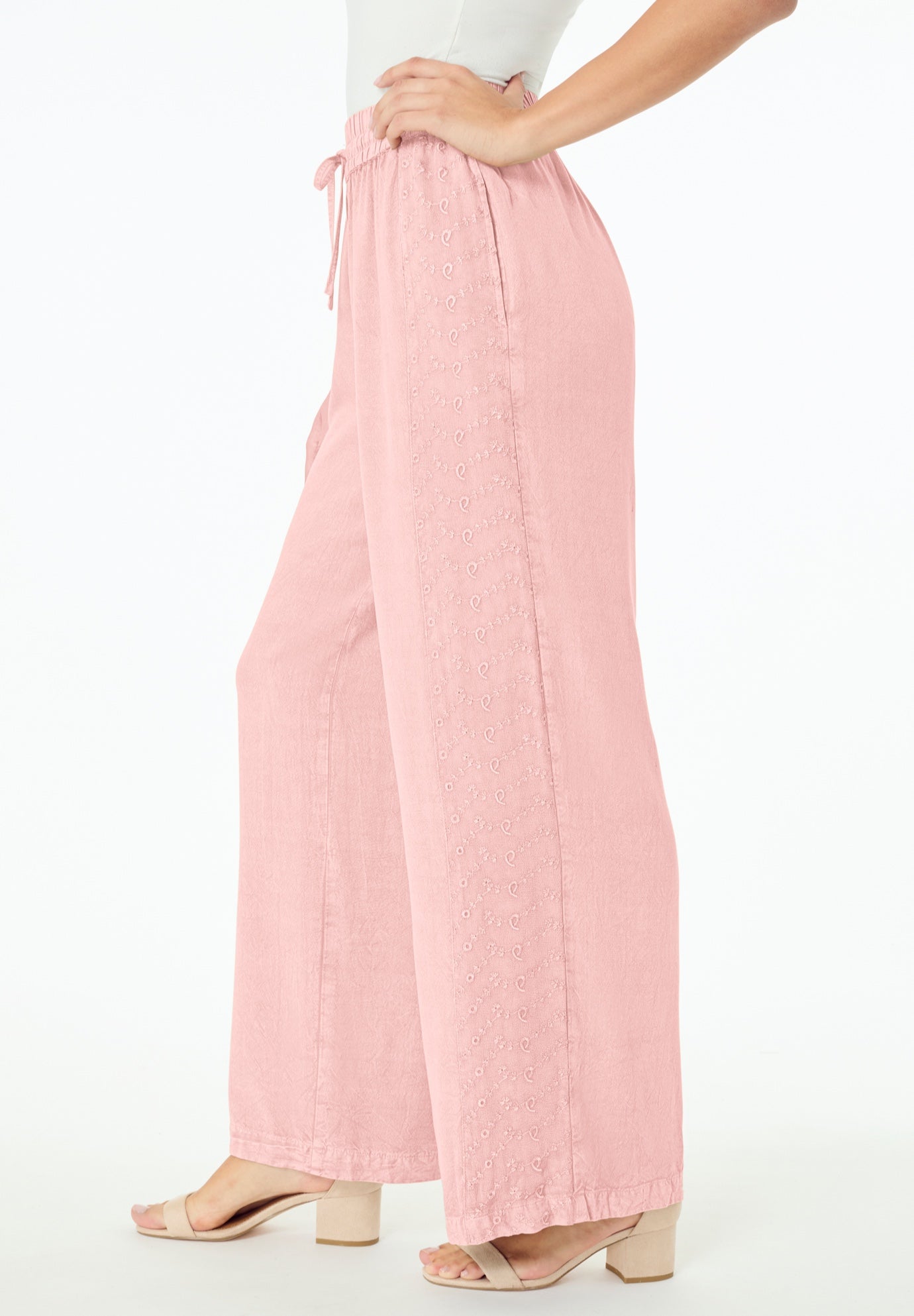 Plus Size Acid Wash Pants image number 1