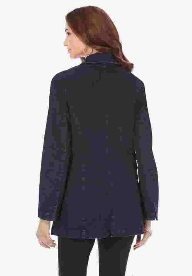 Denim Boyfriend Blazer image number 1