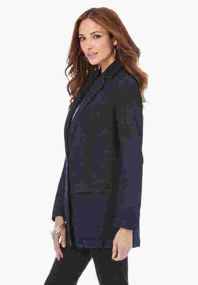 Denim Boyfriend Blazer image number 2
