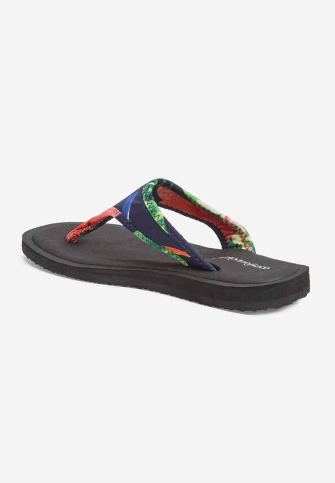 The Sylvia Soft Footbed Thong Slip On Sandal image number 1