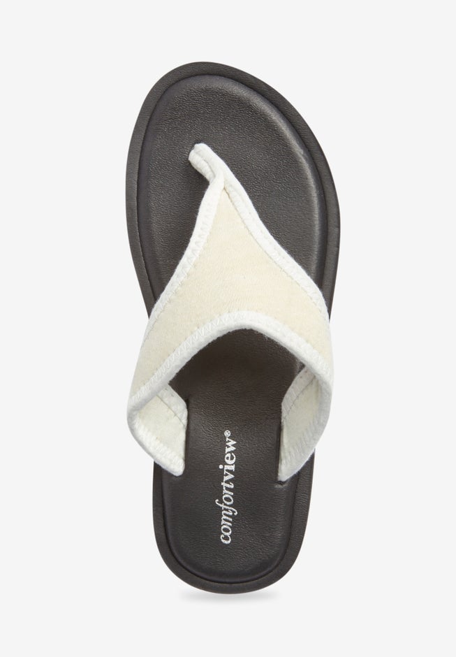 The Sylvia Soft Footbed Thong Slip On Sandal image number 4
