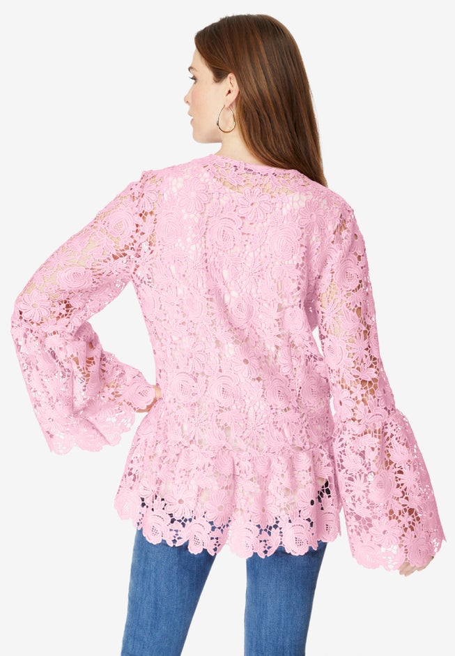 Bell Sleeve Lace Jacket image number 1