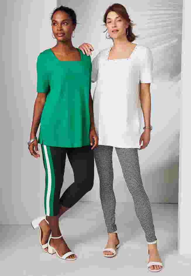 Everyday Stretch Cotton Capri Legging image number 3