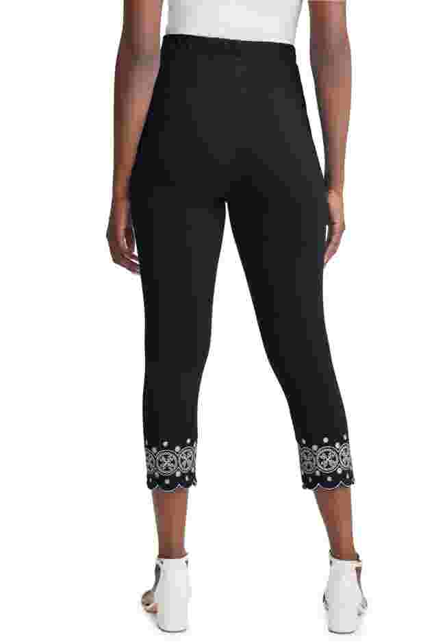 Everyday Stretch Cotton Capri Legging image number 1