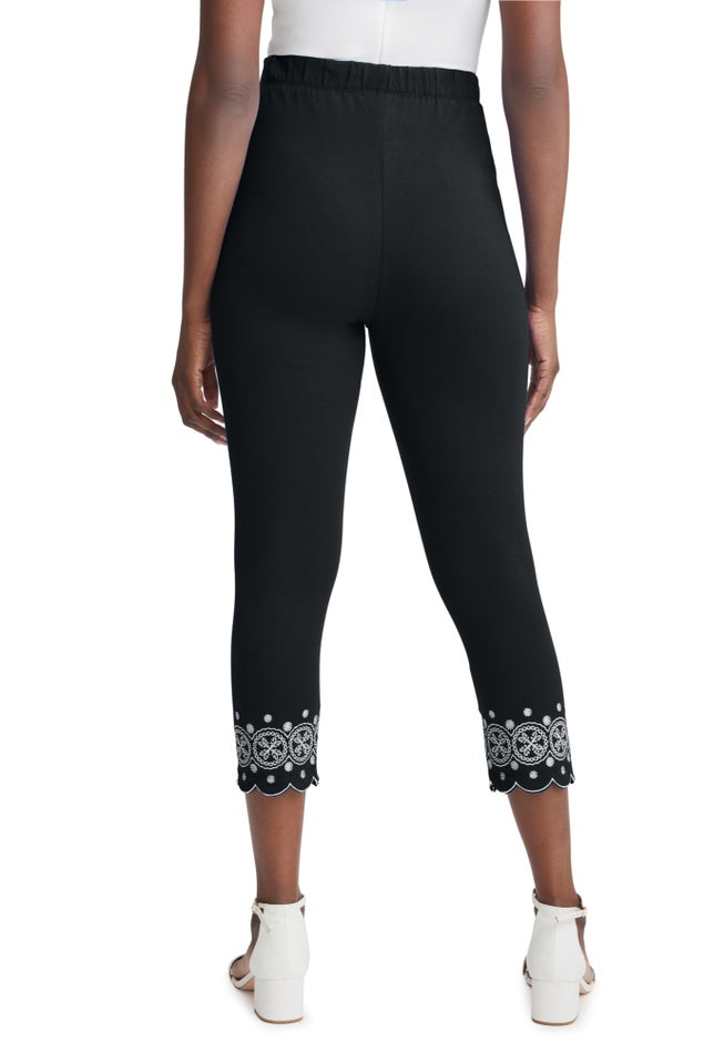 Everyday Stretch Cotton Capri Legging image number 2