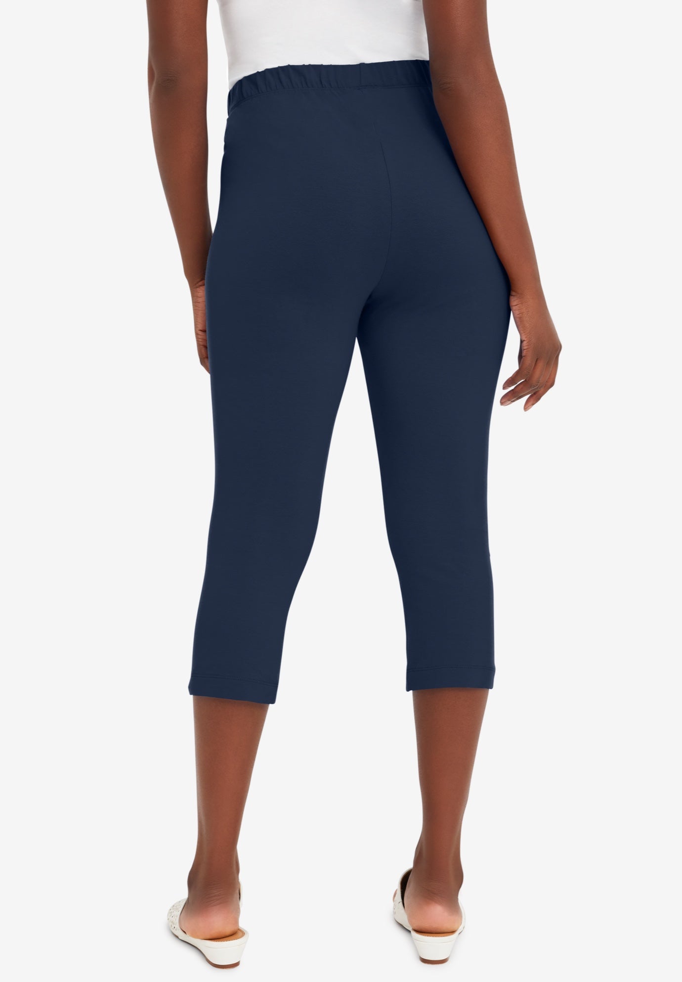 Everyday Stretch Cotton Capri Legging image number 2