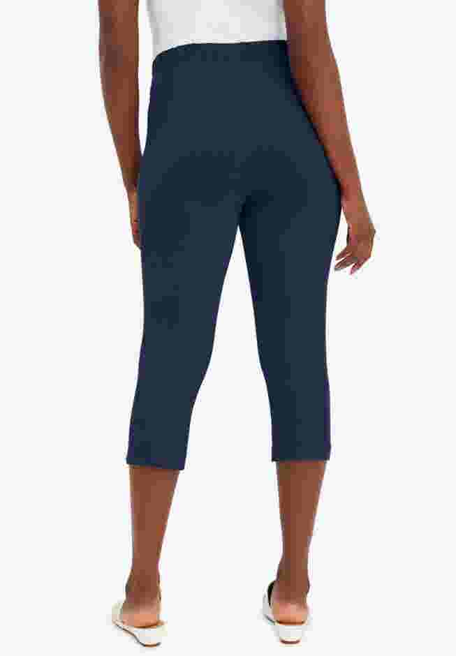 Everyday Stretch Cotton Capri Legging image number 1