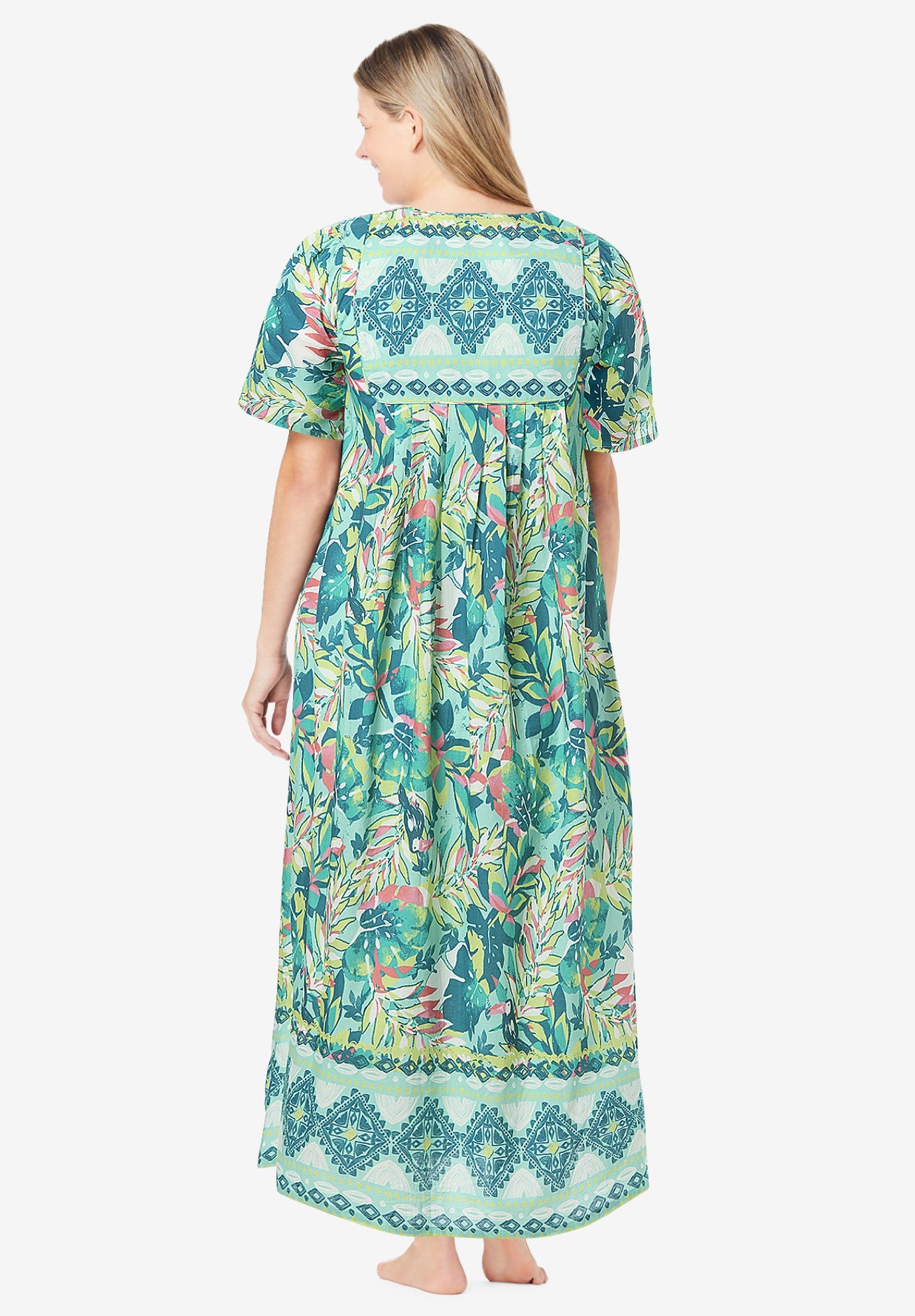 Bib-Front Short Sleeve Maxi Lounger image number 1