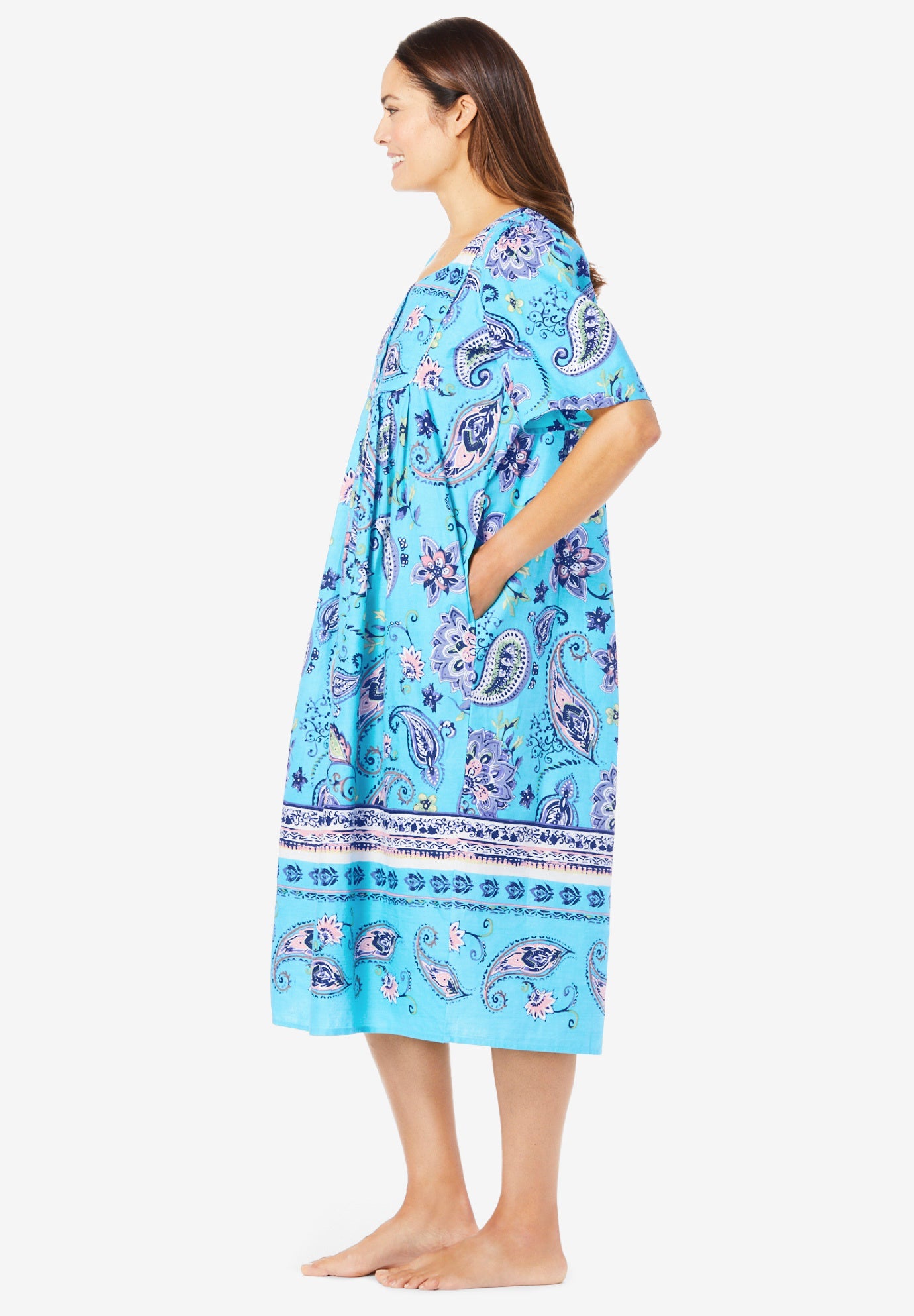 Mixed Print Short Lounger image number 2