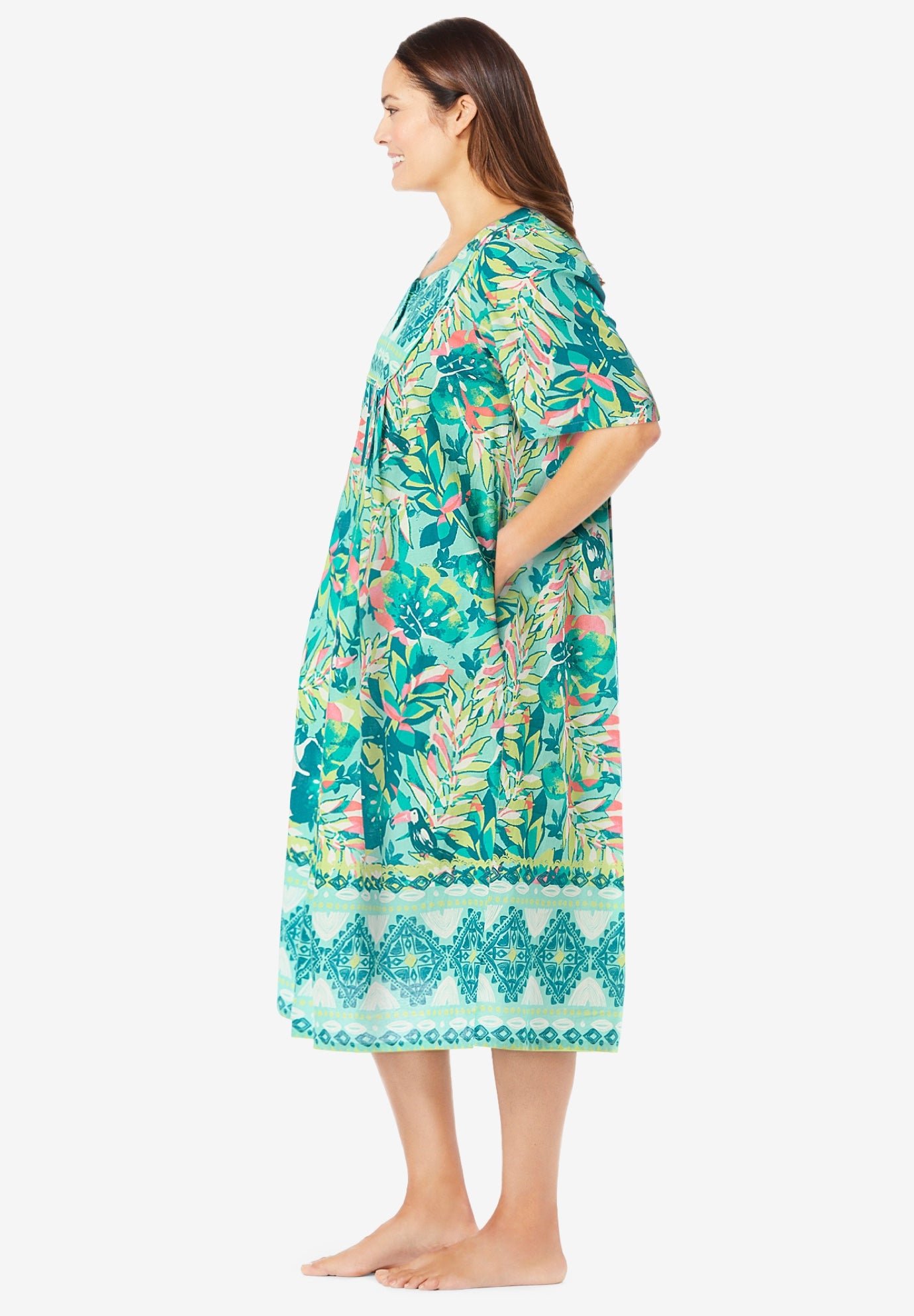 Mixed Print Short Lounger image number 2