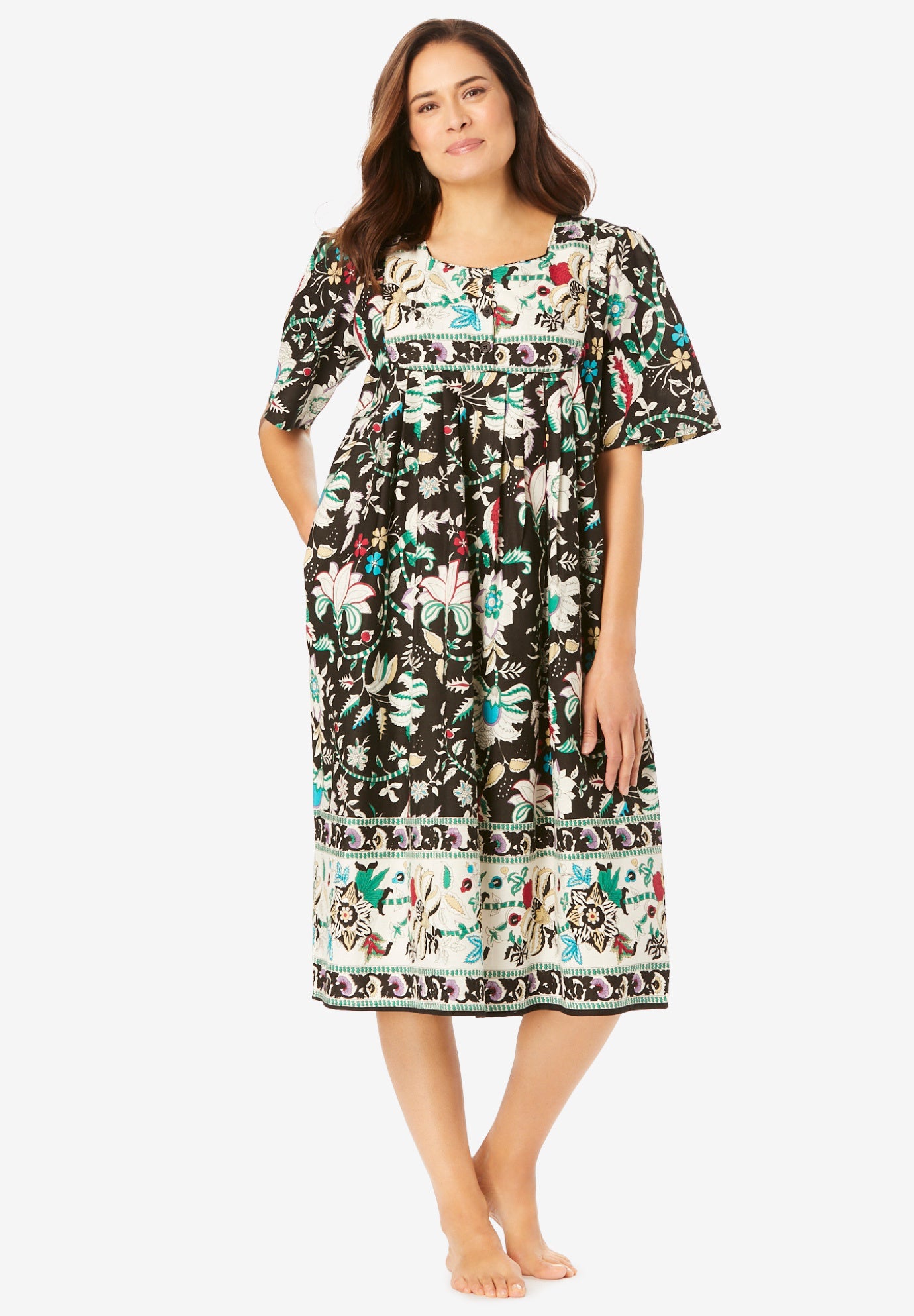 Mixed Print Short Lounger image number 0