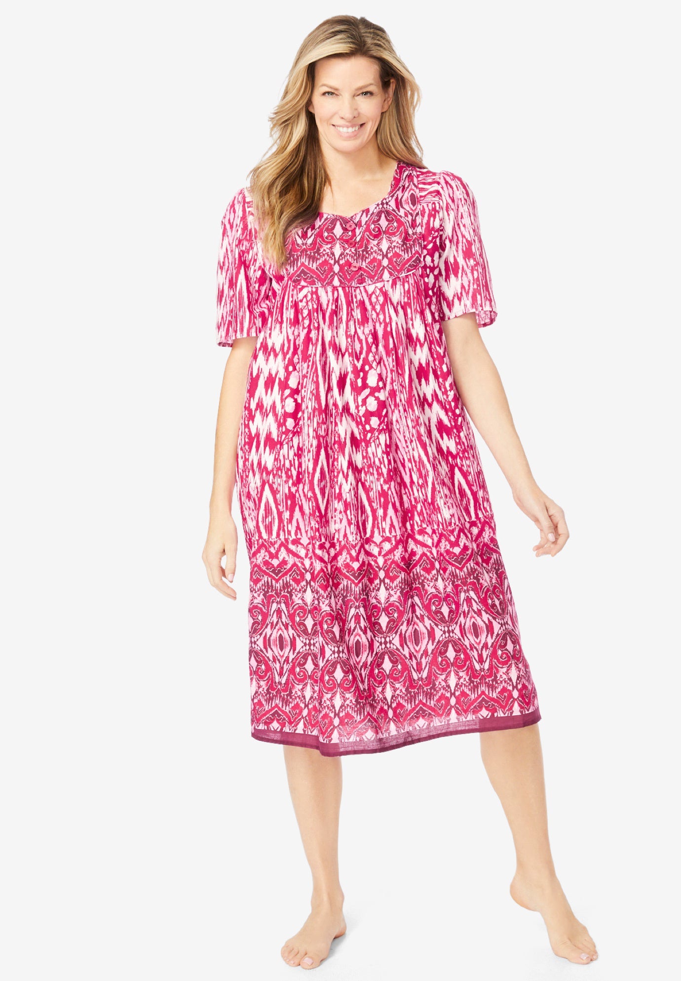 Mixed Print Short Lounger image number 0