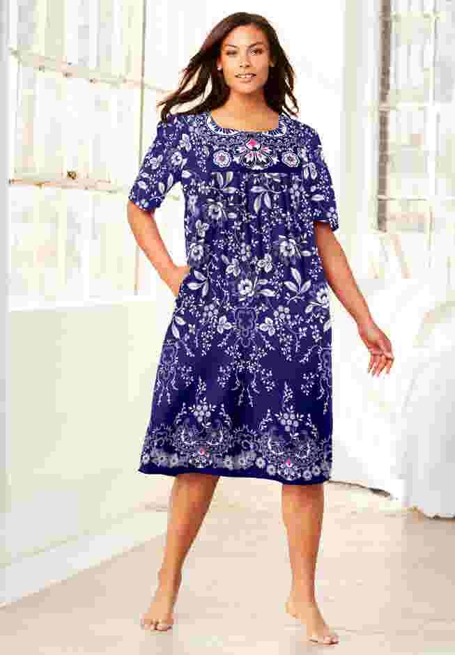 Mixed Print Short Lounger image number 6