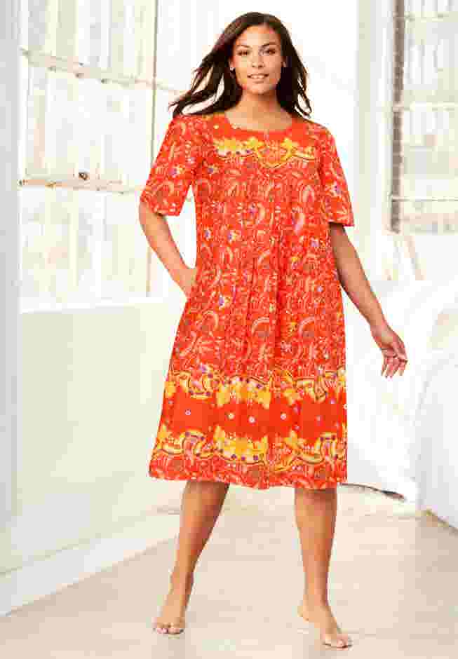 Mixed Print Short Lounger image number 0