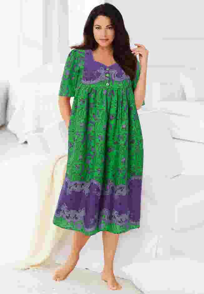 Mixed Print Short Lounger image number 0
