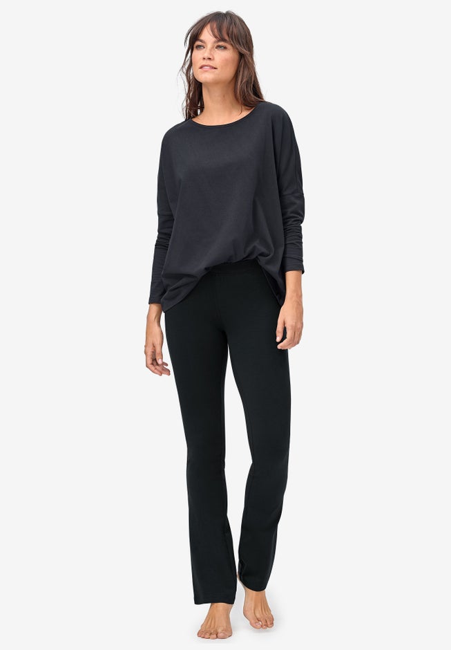 Stretch Bootcut Sleep Pants image number 0