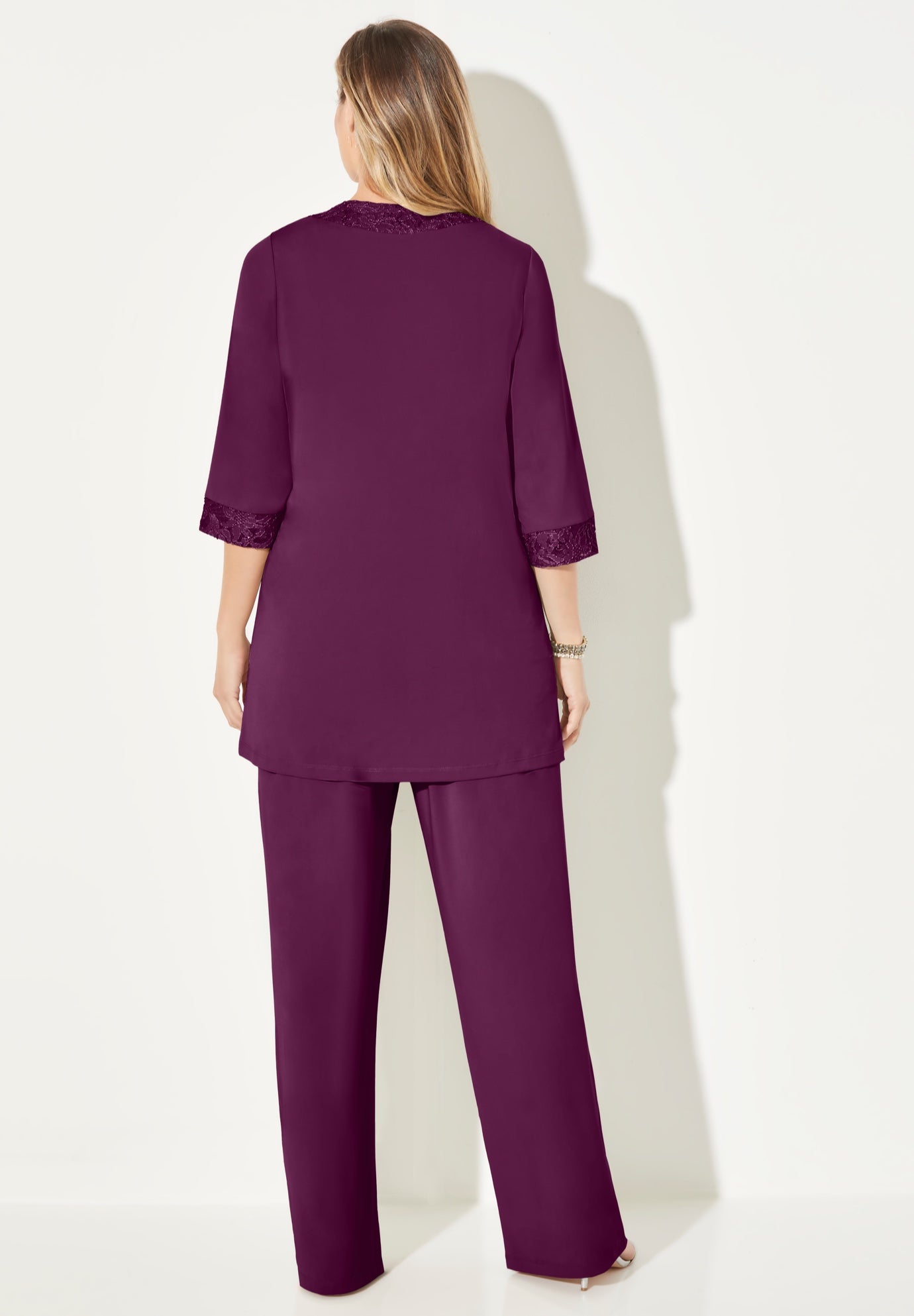 Lace Gala 3-Piece Pant Suit image number 1